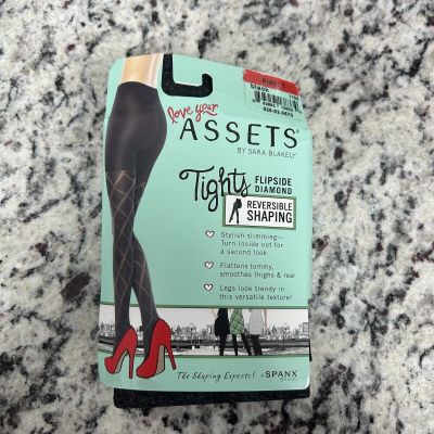 Love Your Assets Sara Blakely Shaping Tights Size 1 Black Flipside Diamond